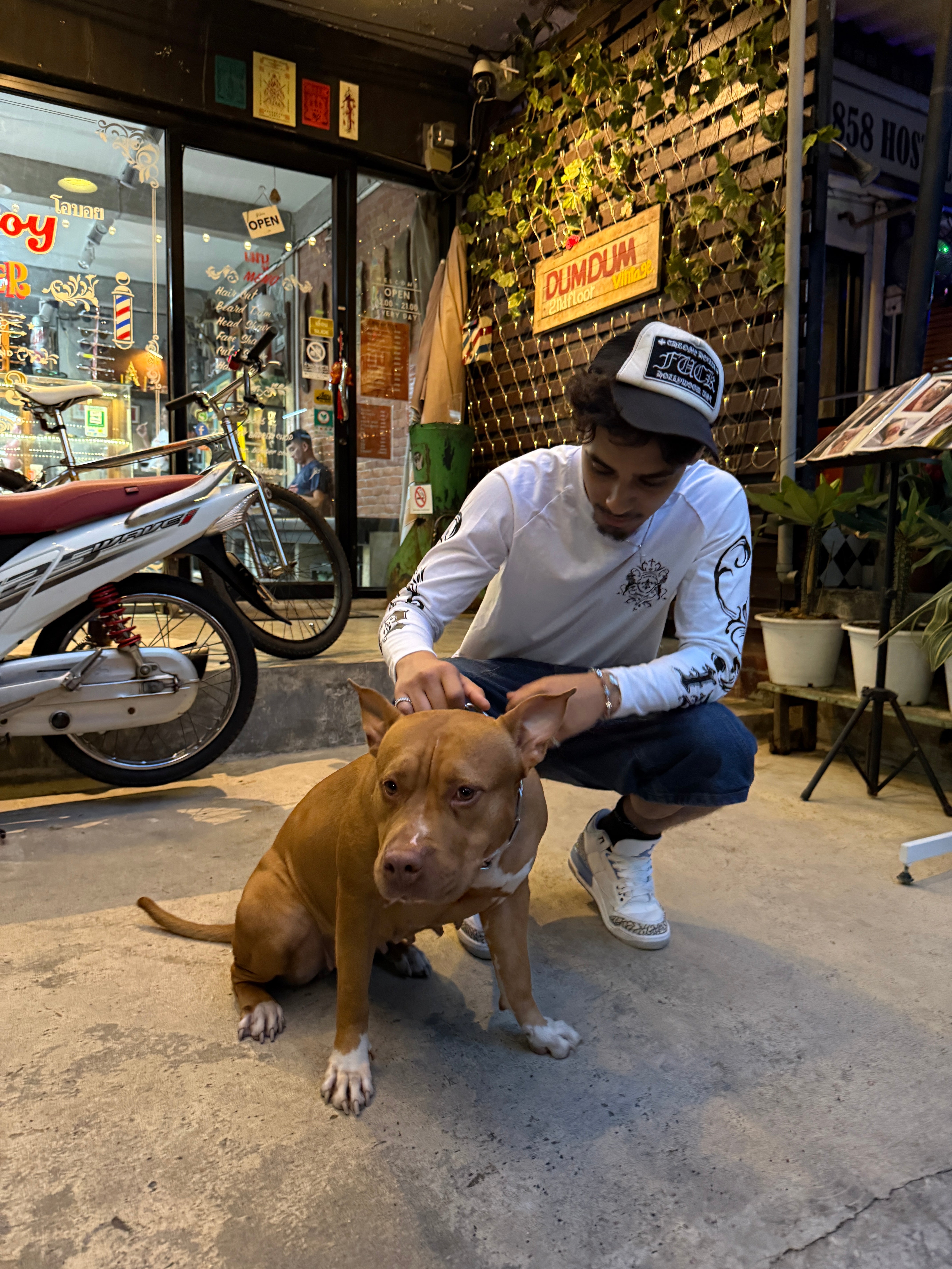 Longsleeve White - Ancient Flower
