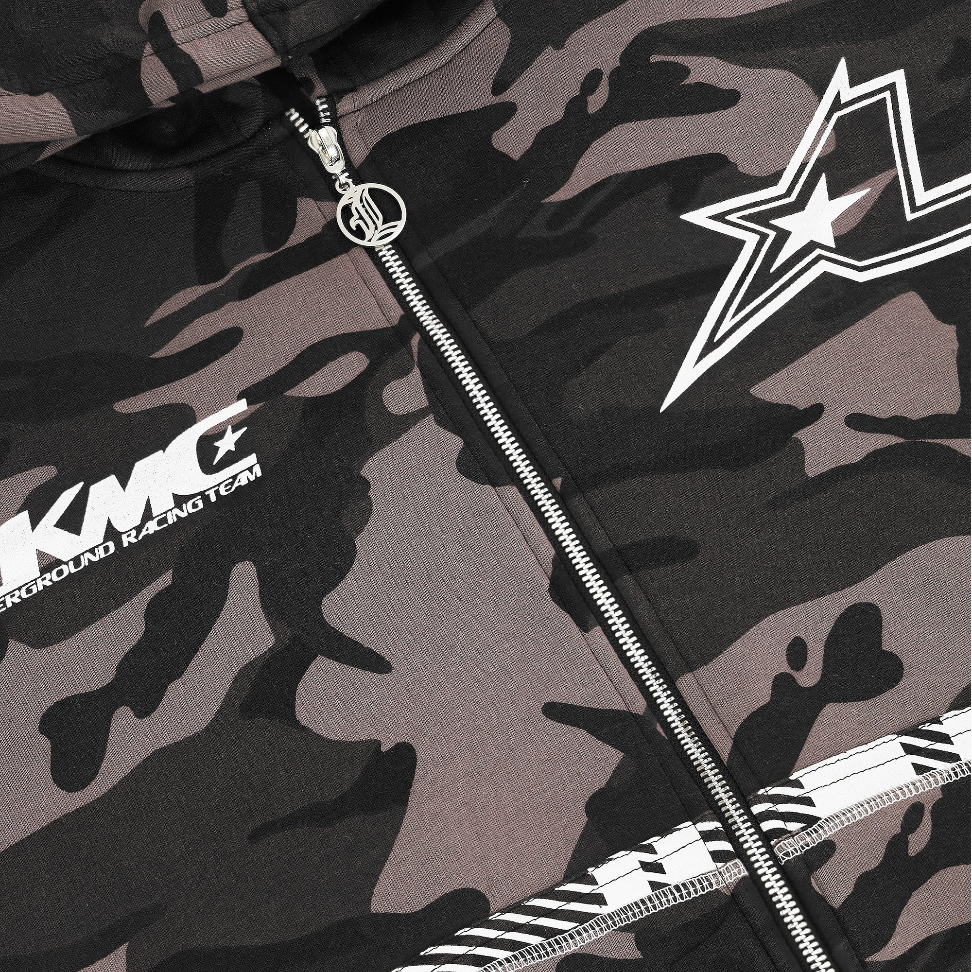 Zip Hoodie Striped - Camo