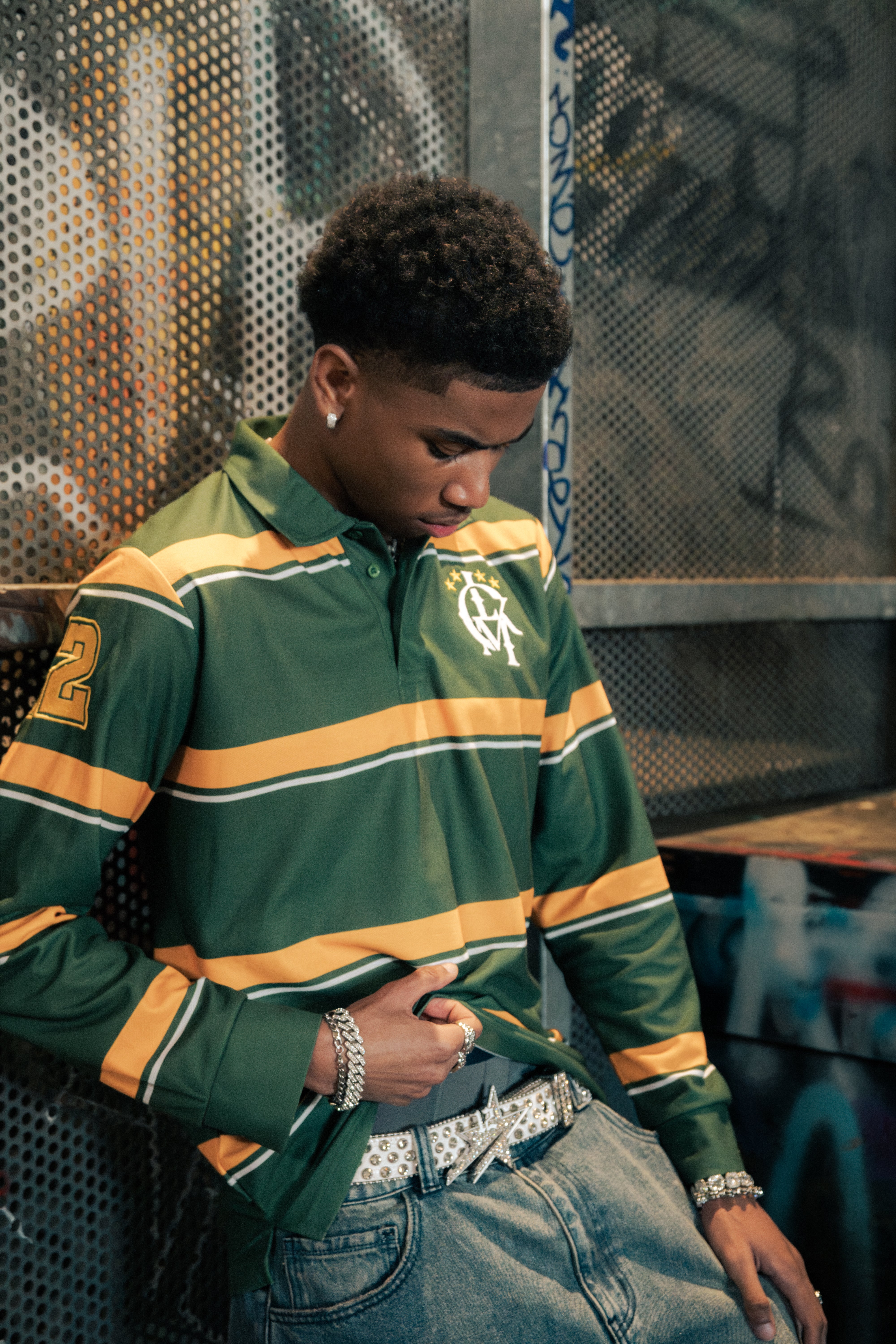 Polo Longsleeve 3Hunna - Green