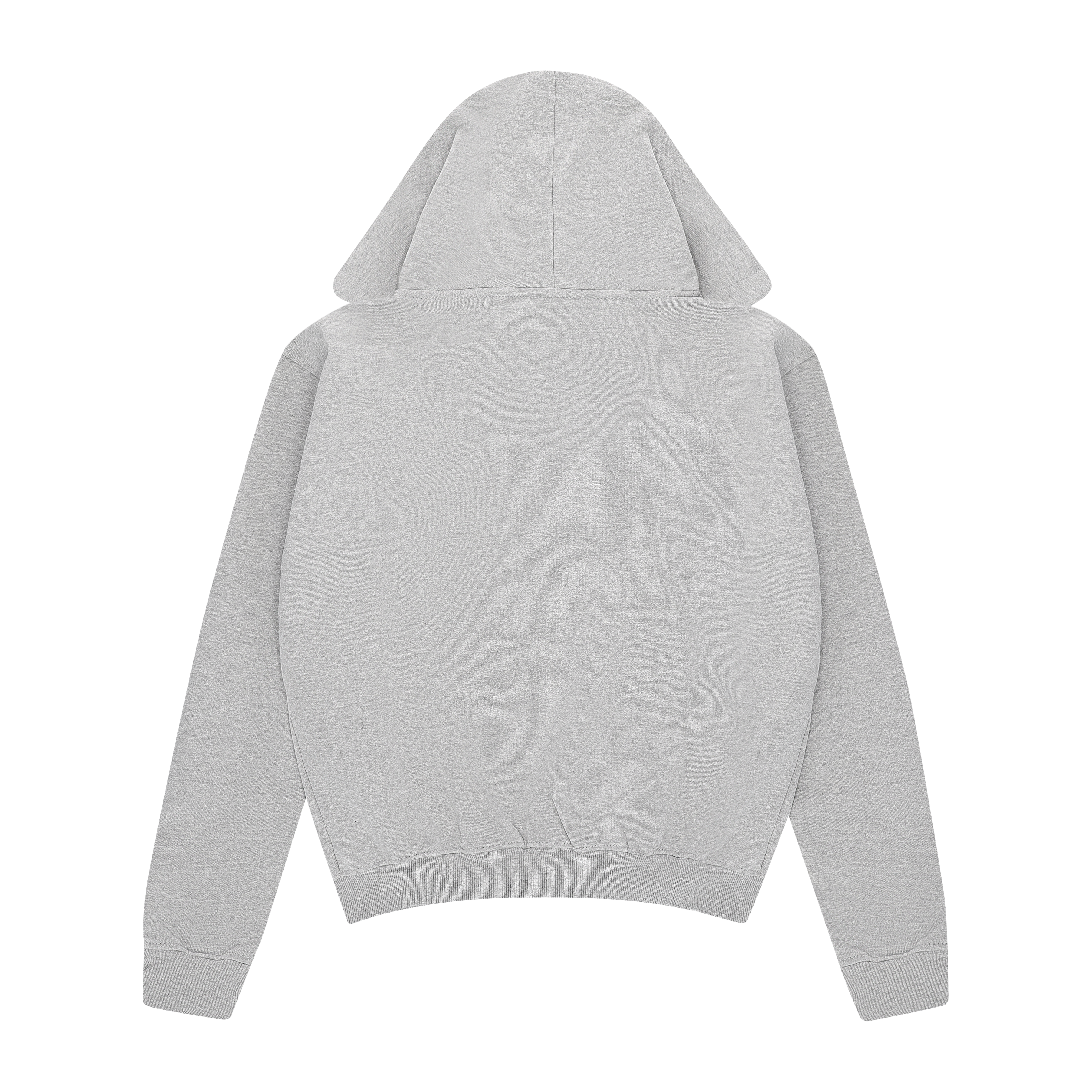 Essential Zip Up Hoodie Heather Grey