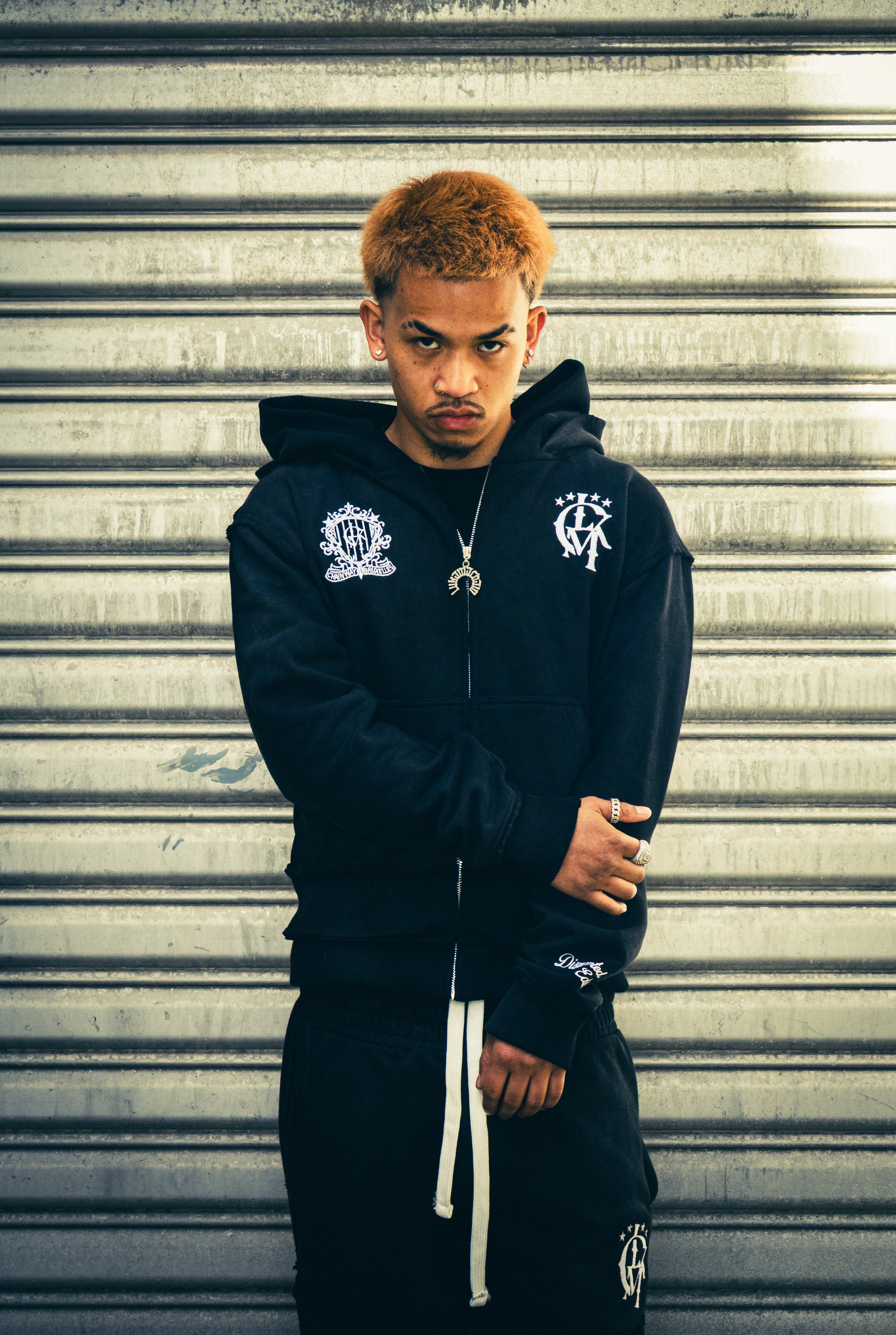 Distressed Zip Jogger 2.0 - Dark Gray
