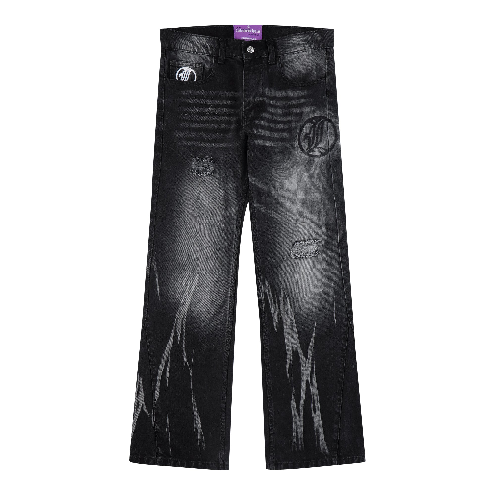 Flared Jeans Series - Black