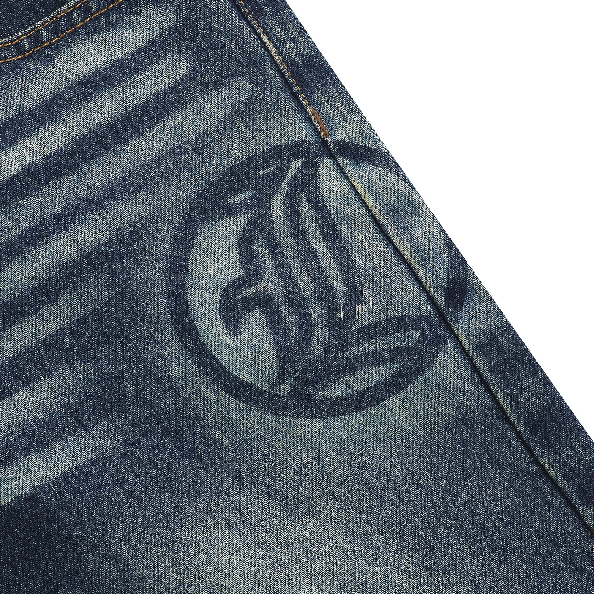 Flared Jeans Series - Blue Yellow