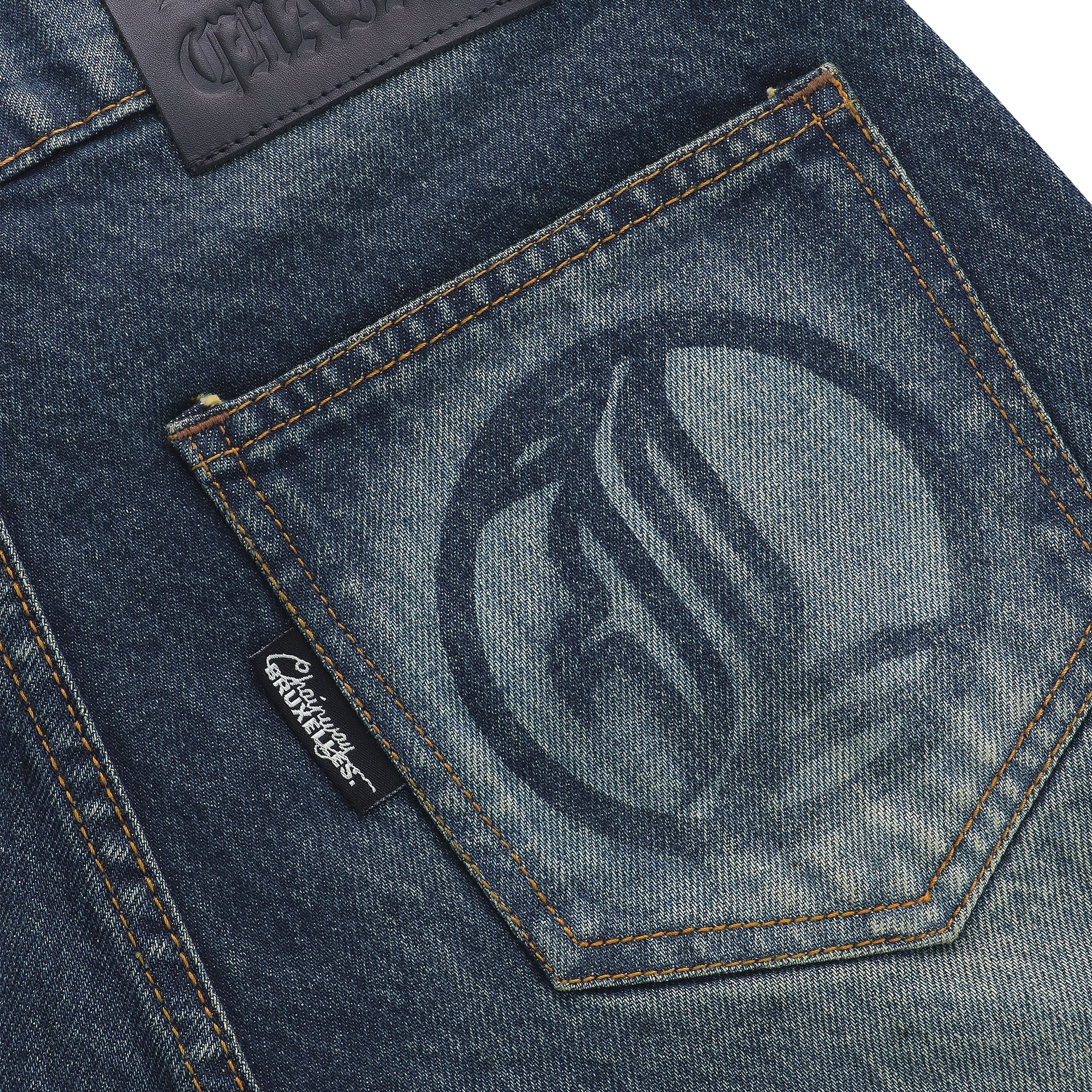 Flared Jeans Series - Blue Yellow