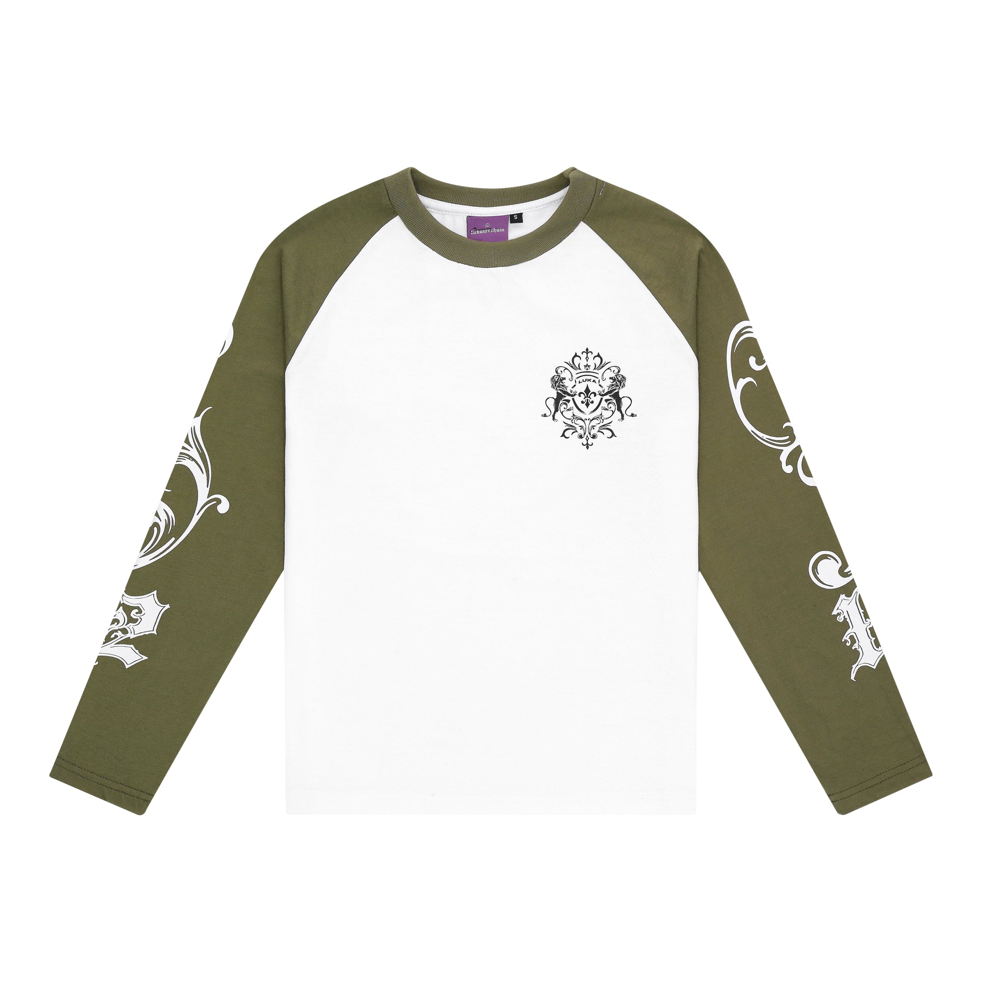 Longsleeve Green - Ancient Flower