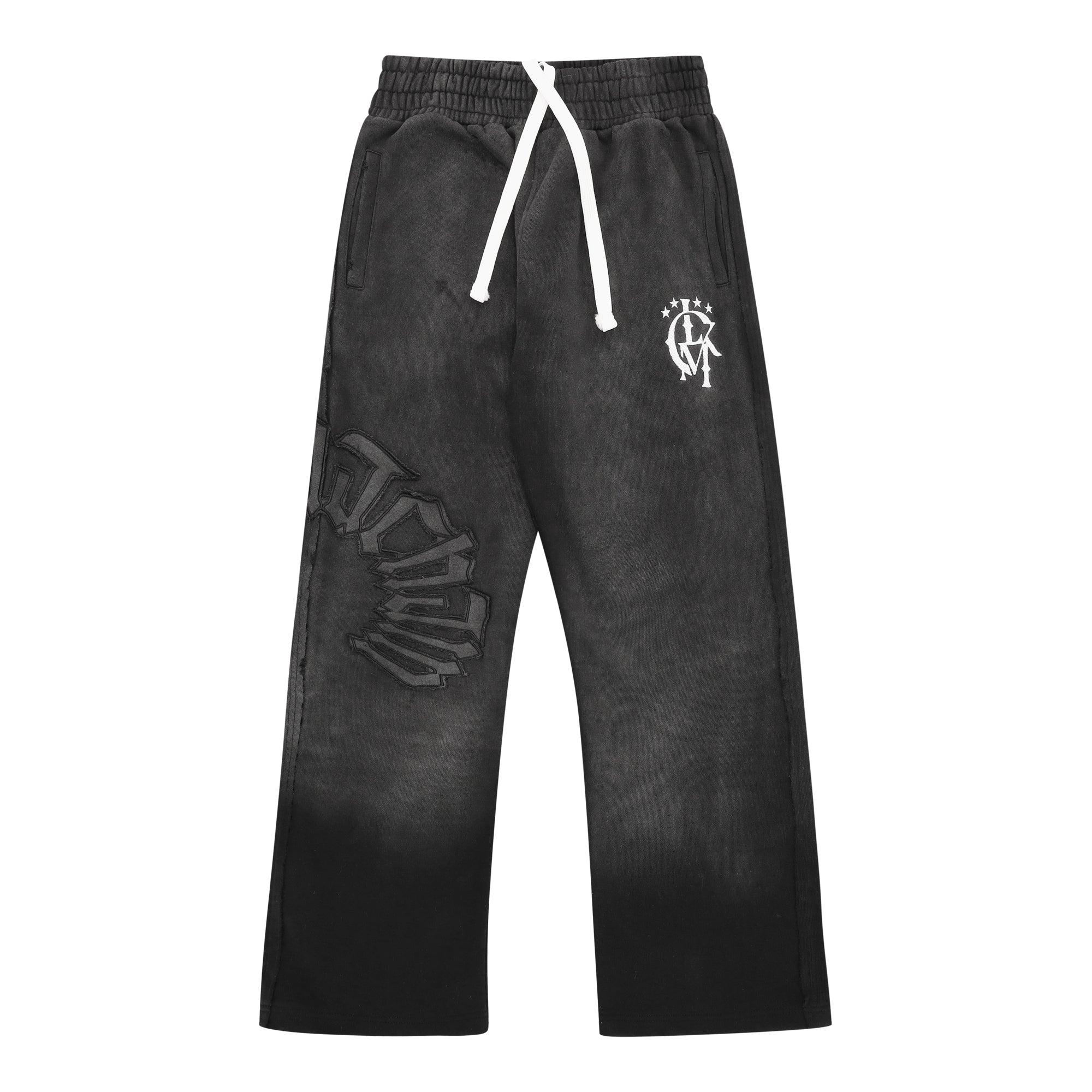 Distressed Zip Jogger 2.0 - Dark Gray