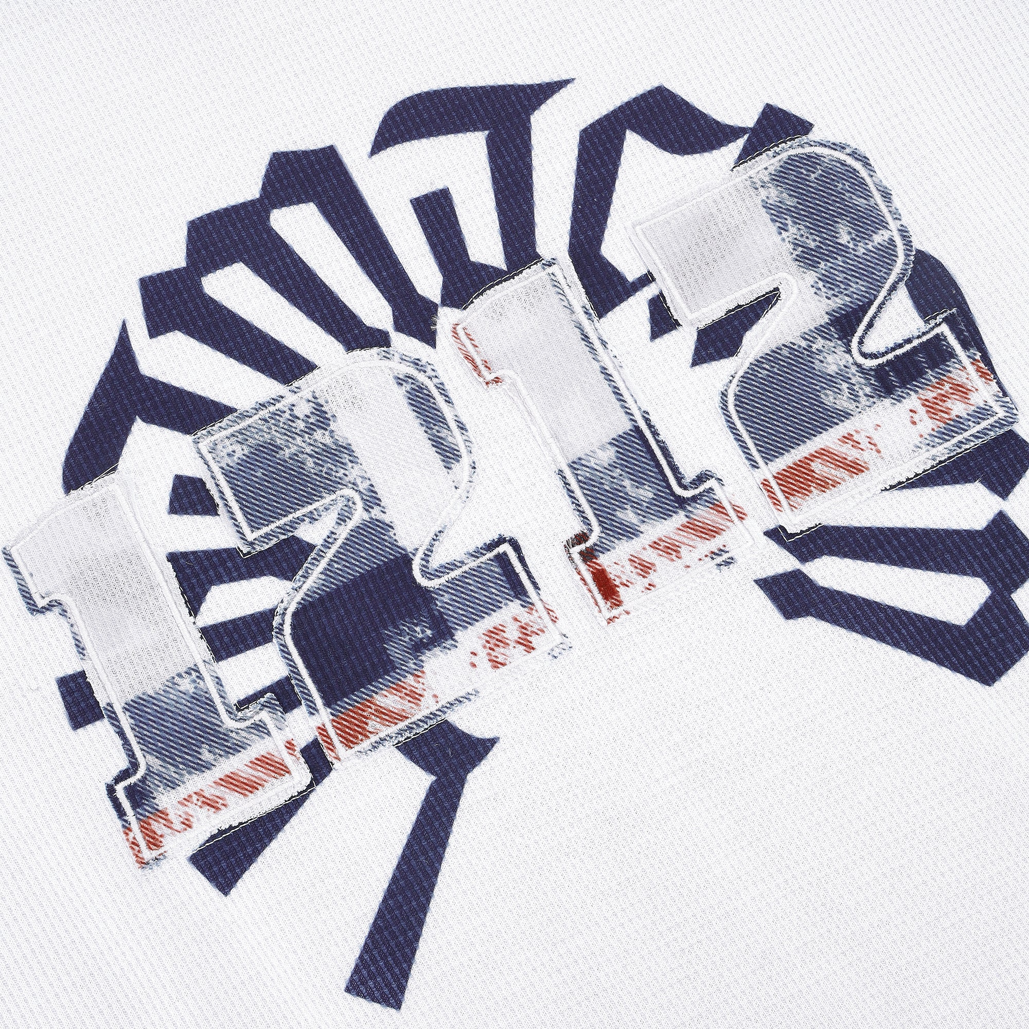 Longsleeve Waffle - White Blue