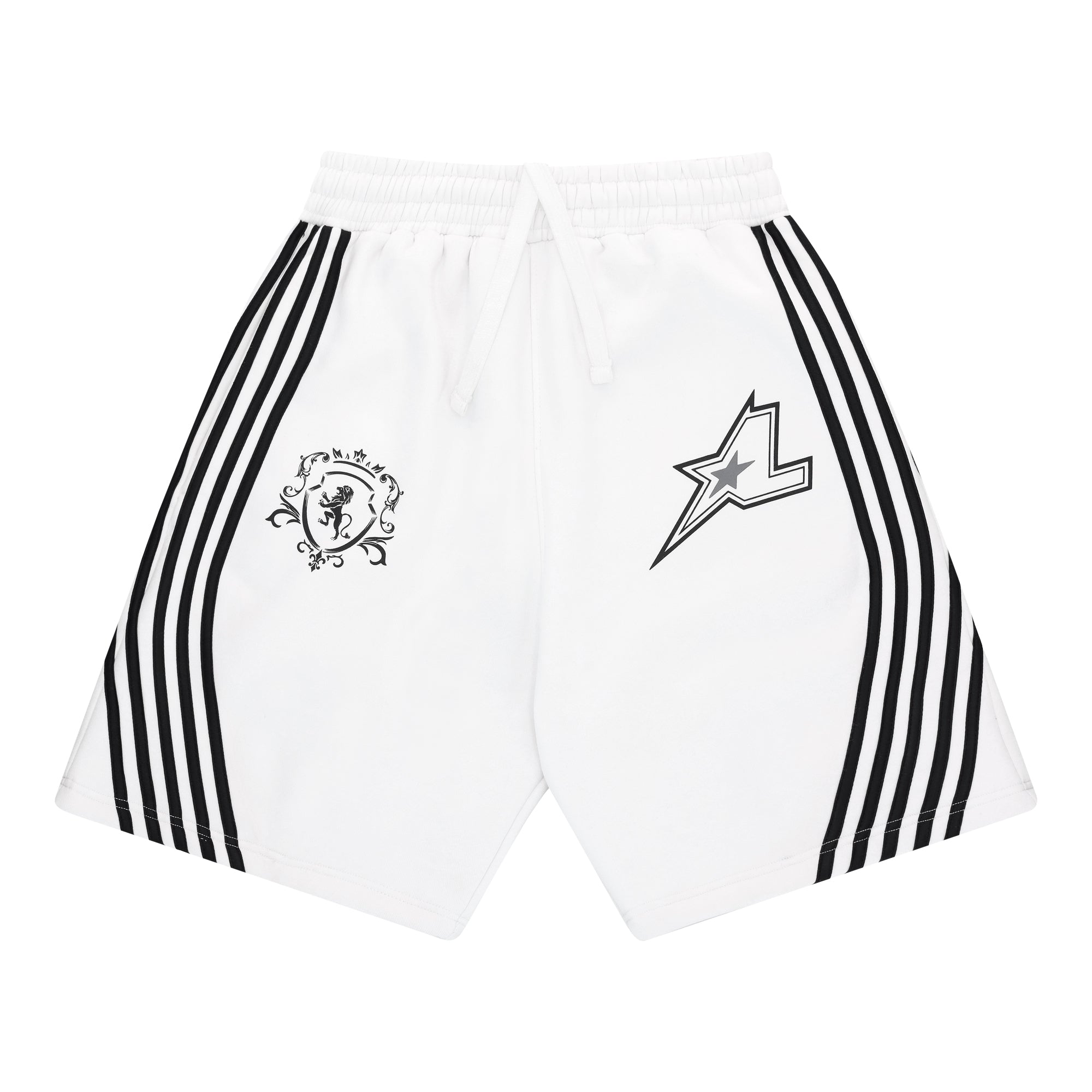 Striped Jort - White