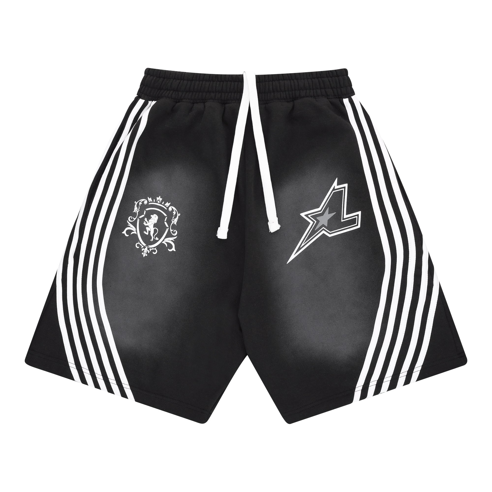 Striped Jort - Black