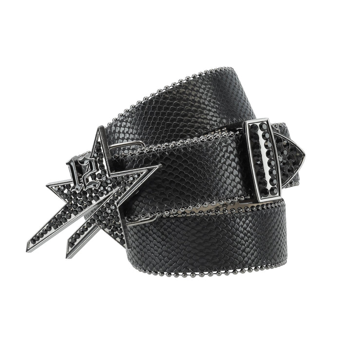 Crocodile Star Belt - Black