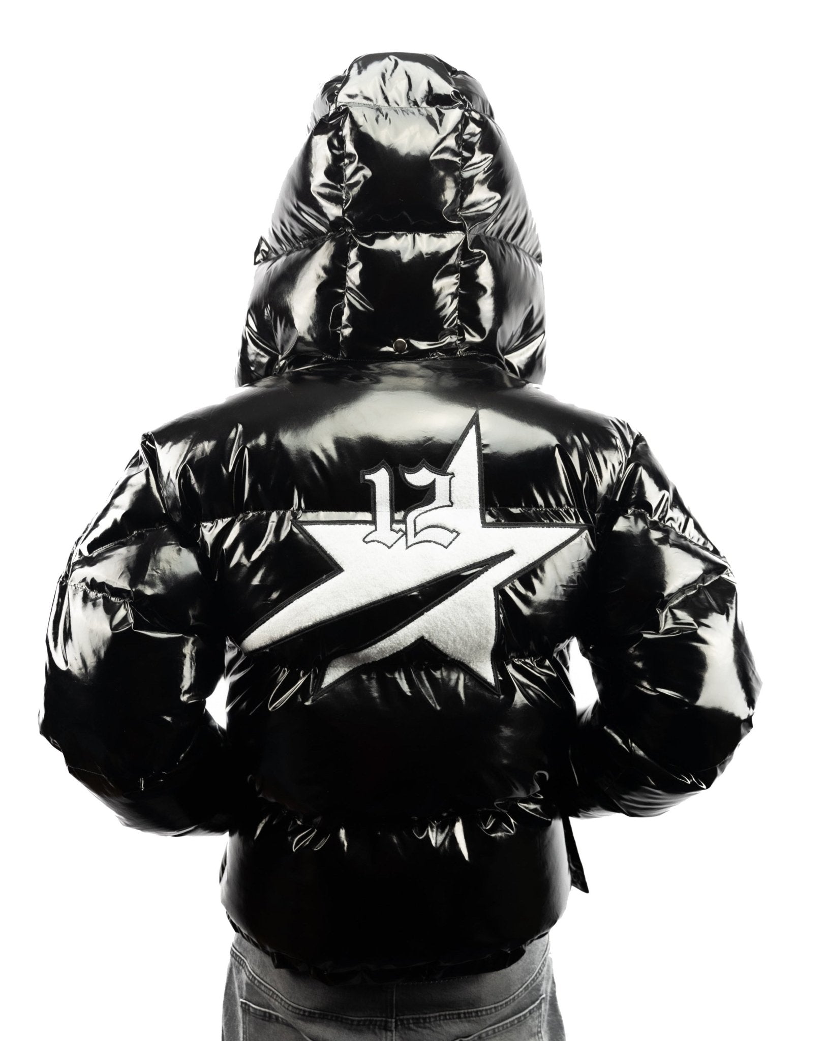 Falling StarBoy Puffer Jacket Black - lukamachain