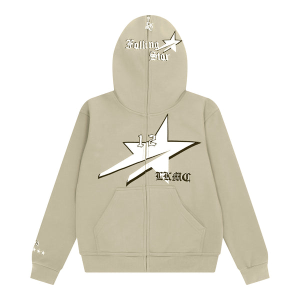 StarBoy Beige Full Zip Hoodie