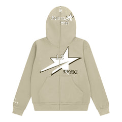 StarBoy Beige Full Zip Hoodie