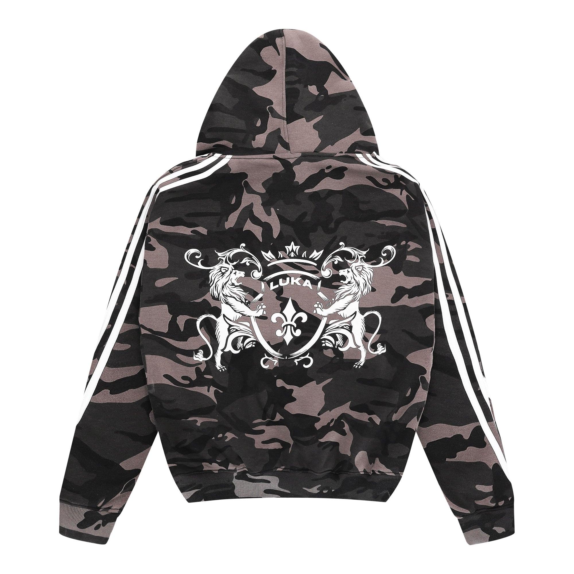 Zip Hoodie Striped - Camo