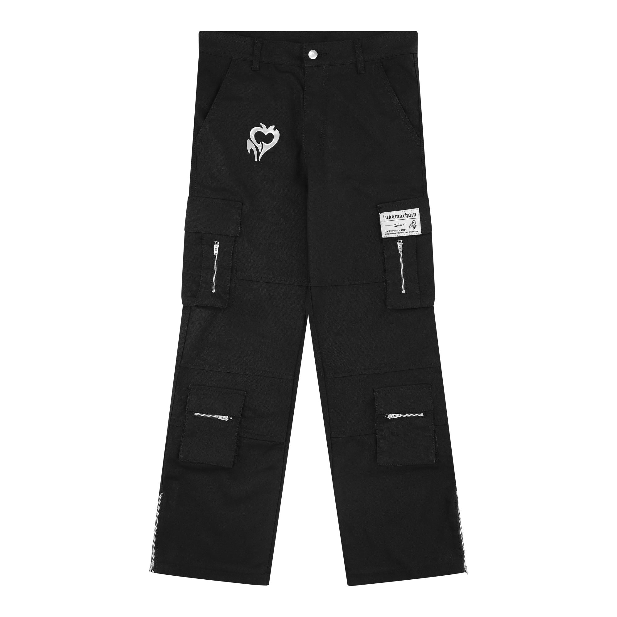 Chrome Cargo Pants Black