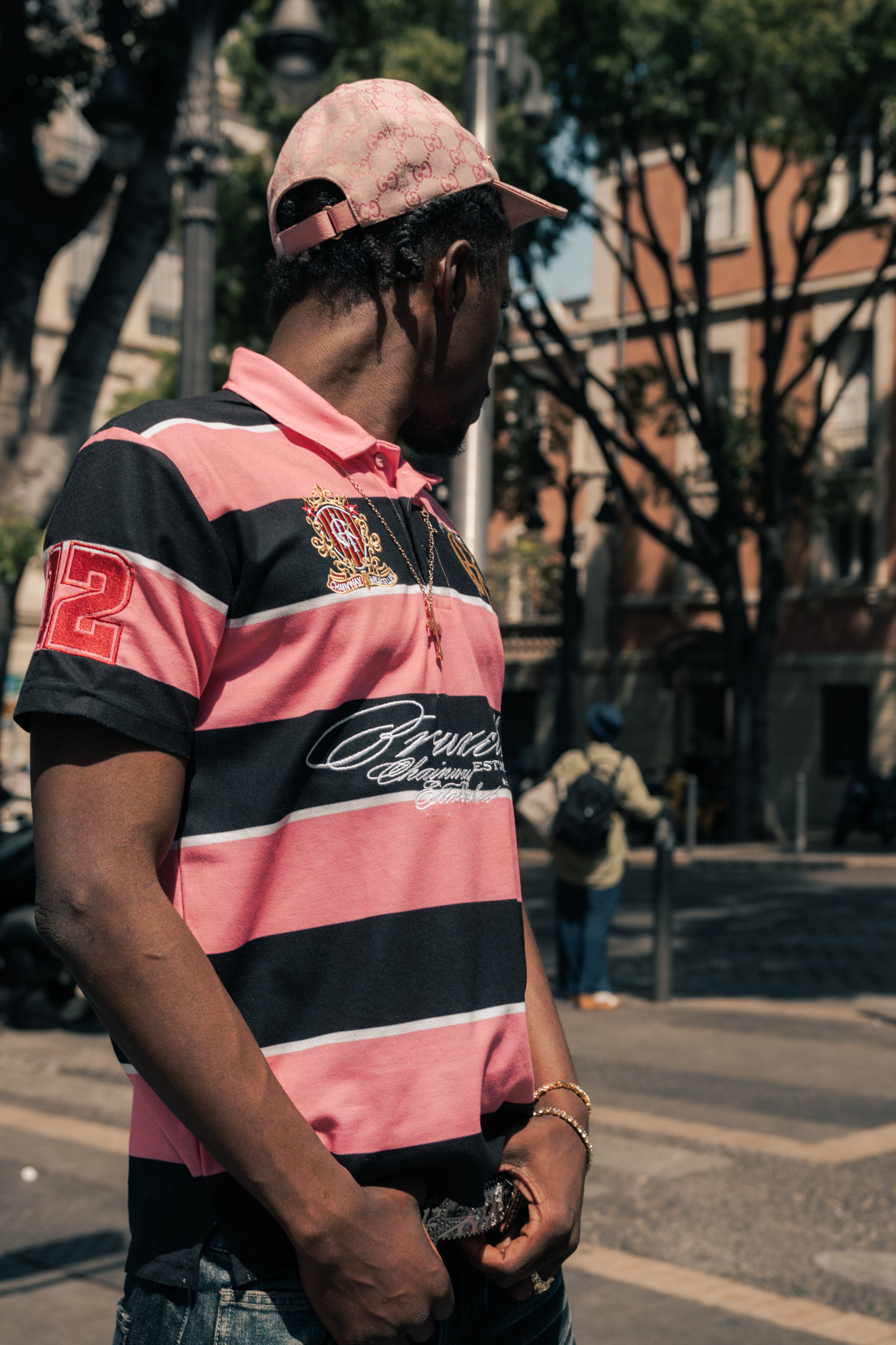 Polo 3Hunna - Pink Striped