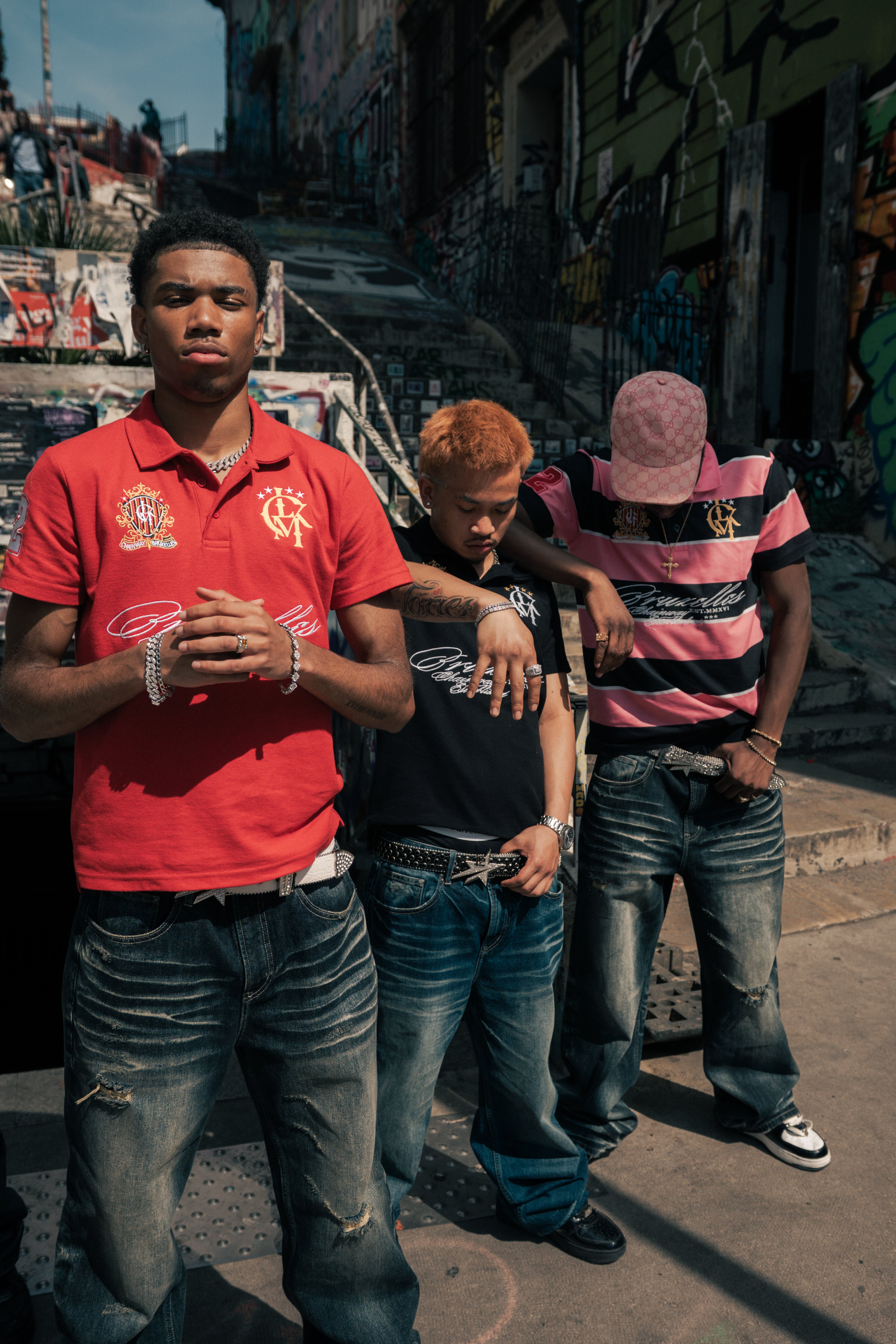 Polo 3Hunna - Pink Striped