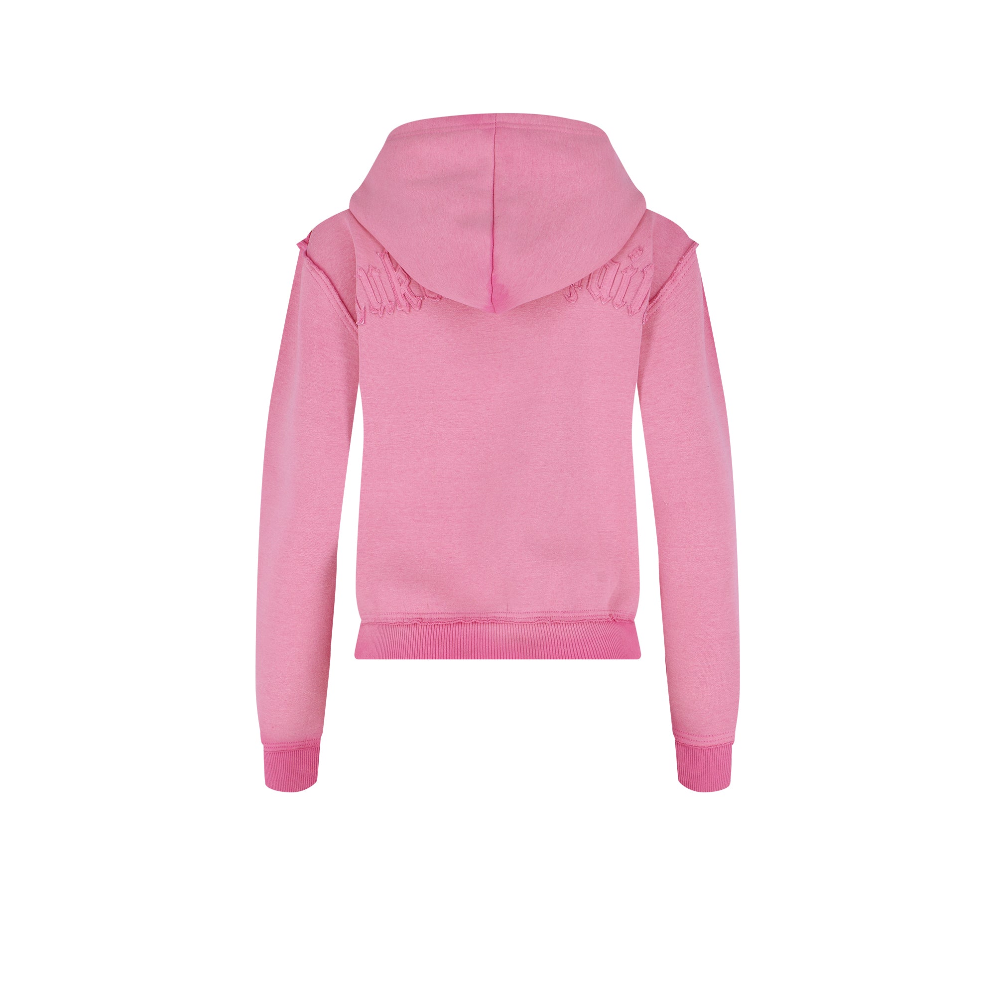 Distressed Zip Hoodie Pink (Female version)