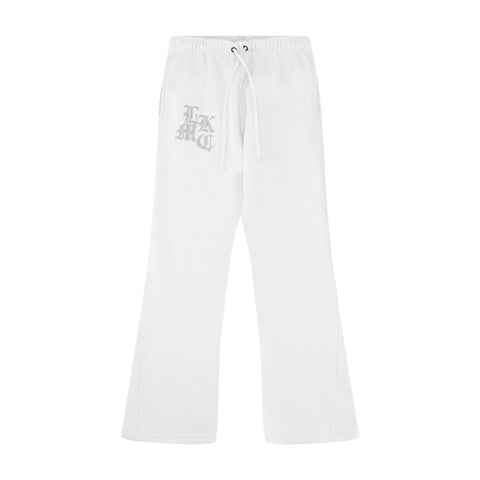 Flared Jogger White