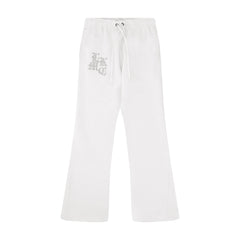 Flared Jogger White