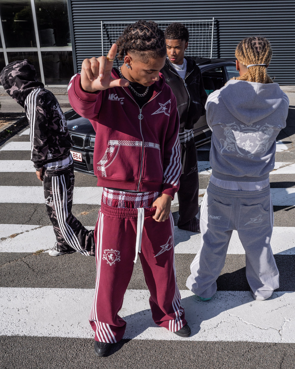 Jogger Striped - Gray