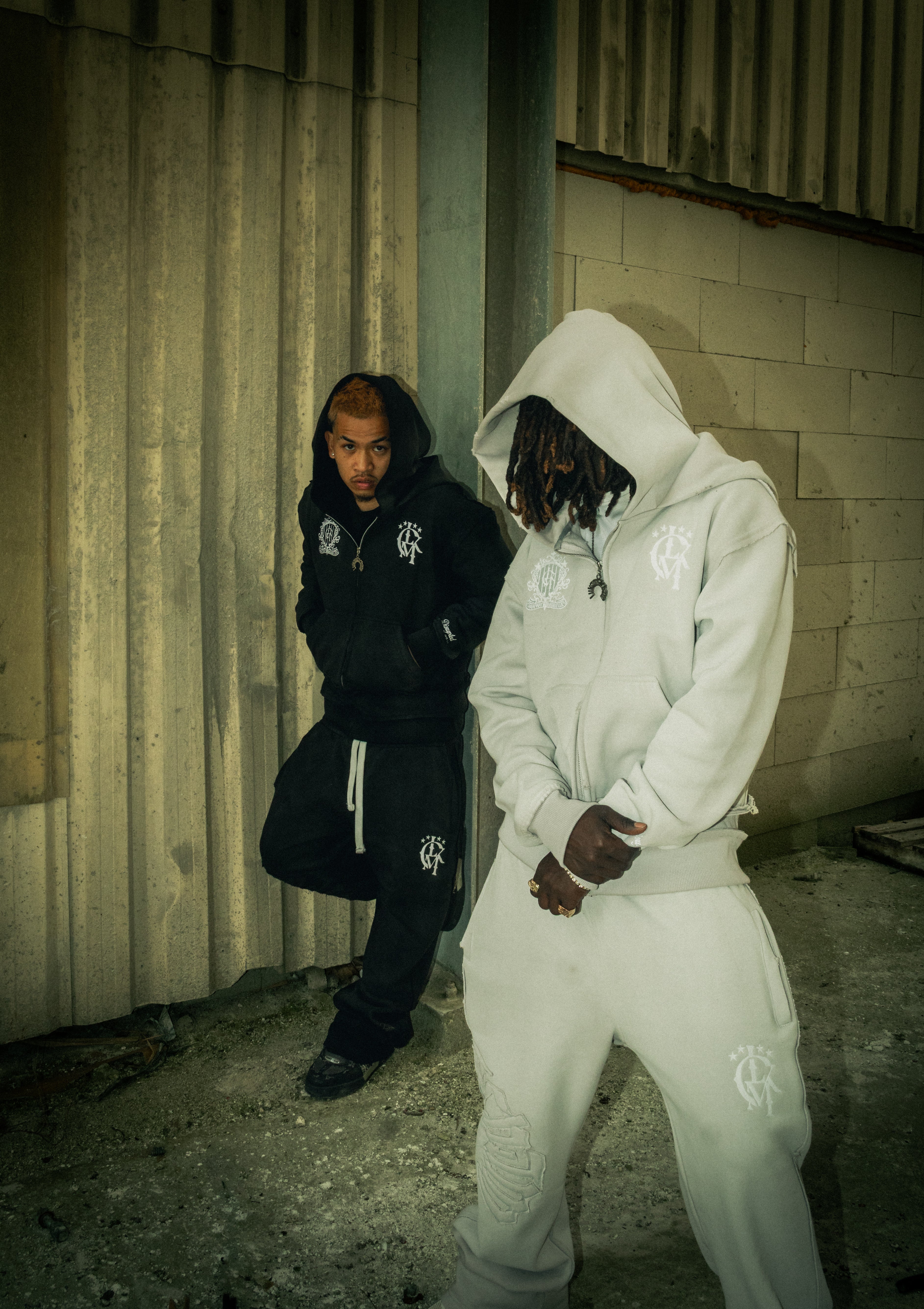 Distressed Zip Hoodie 2.0 - Light Gray