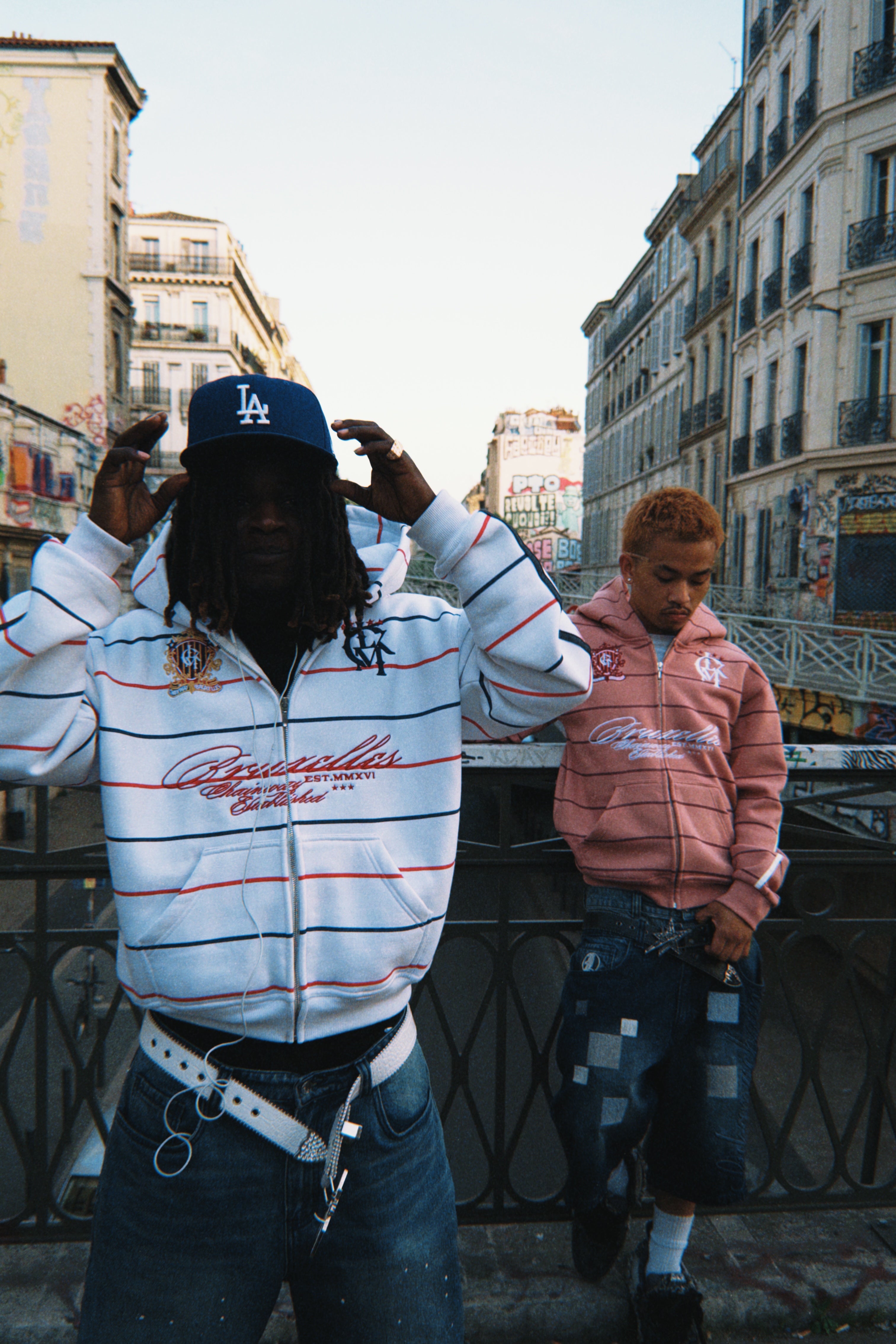 Zip Hoodie 3Hunna - White Paris