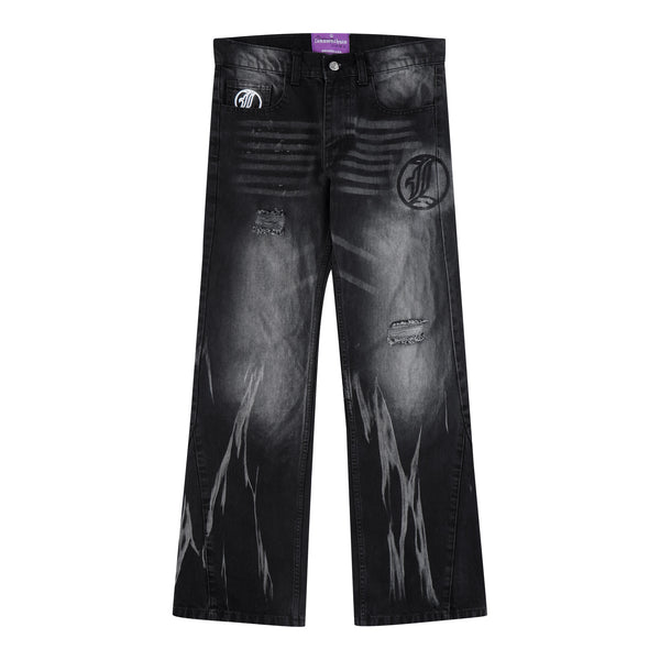 Flared Jeans Series - Black
