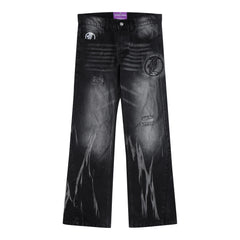 Flared Jeans Series - Black