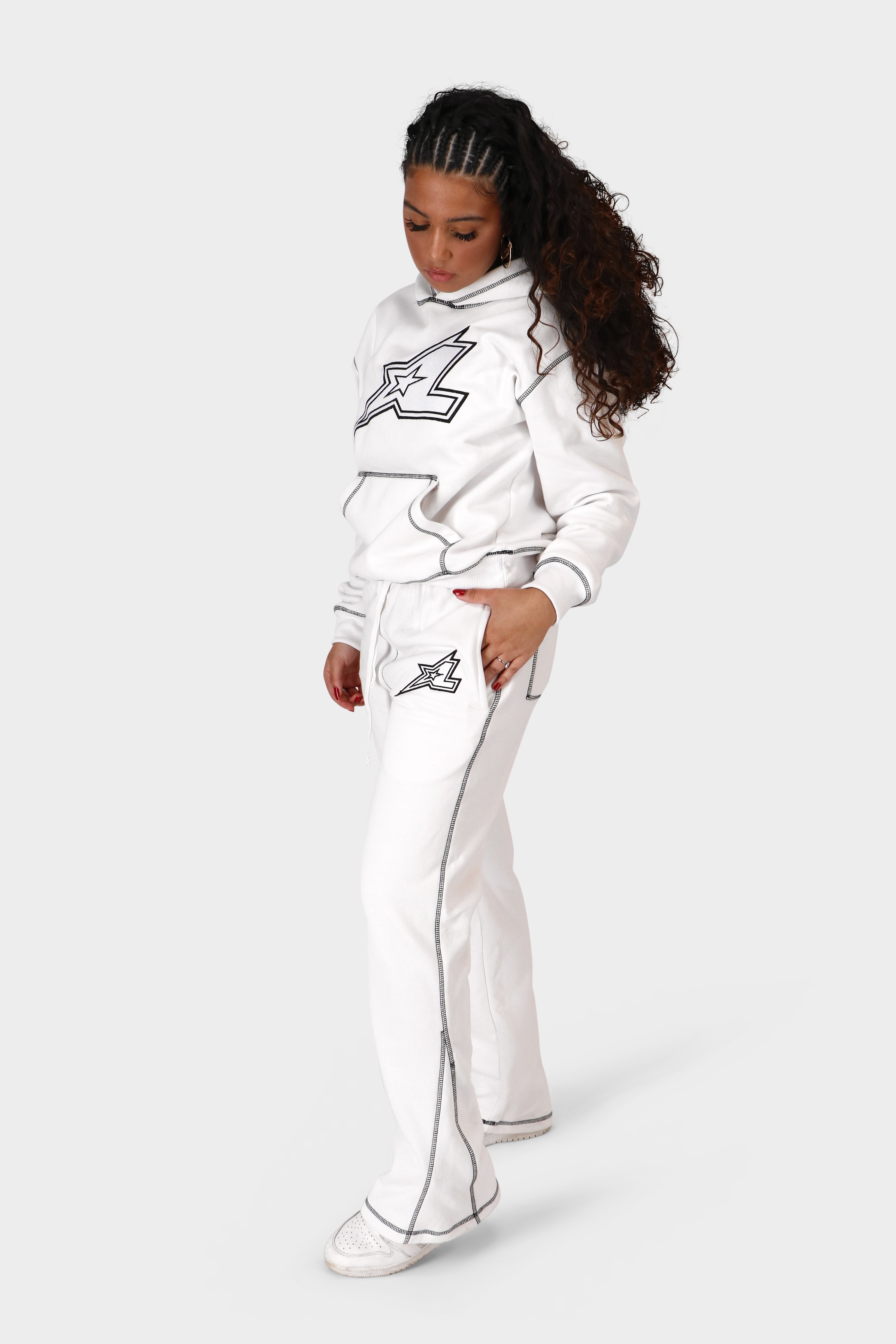 StarLine White Flared Jogger