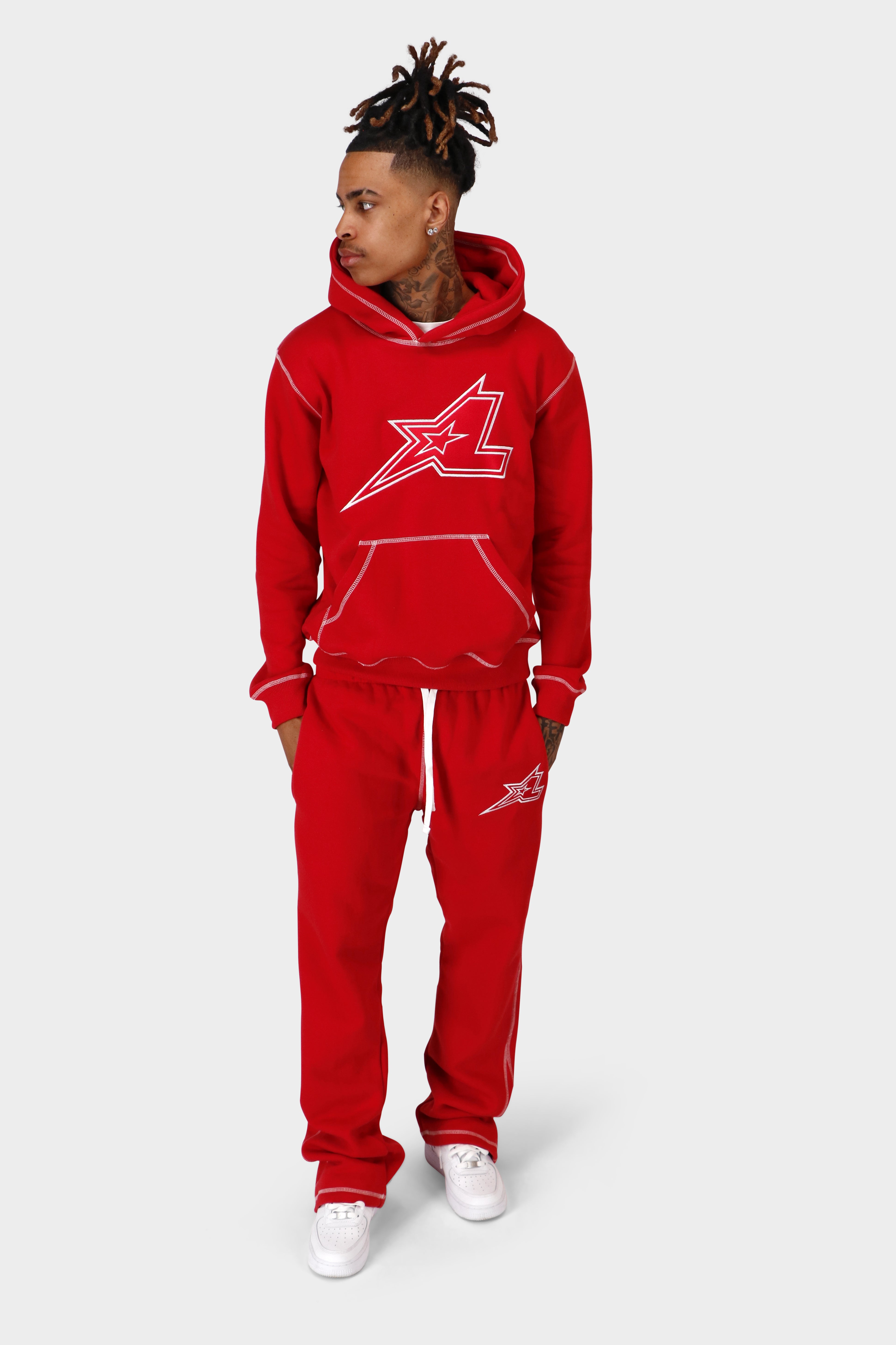 StarLine Flared Jogger Red