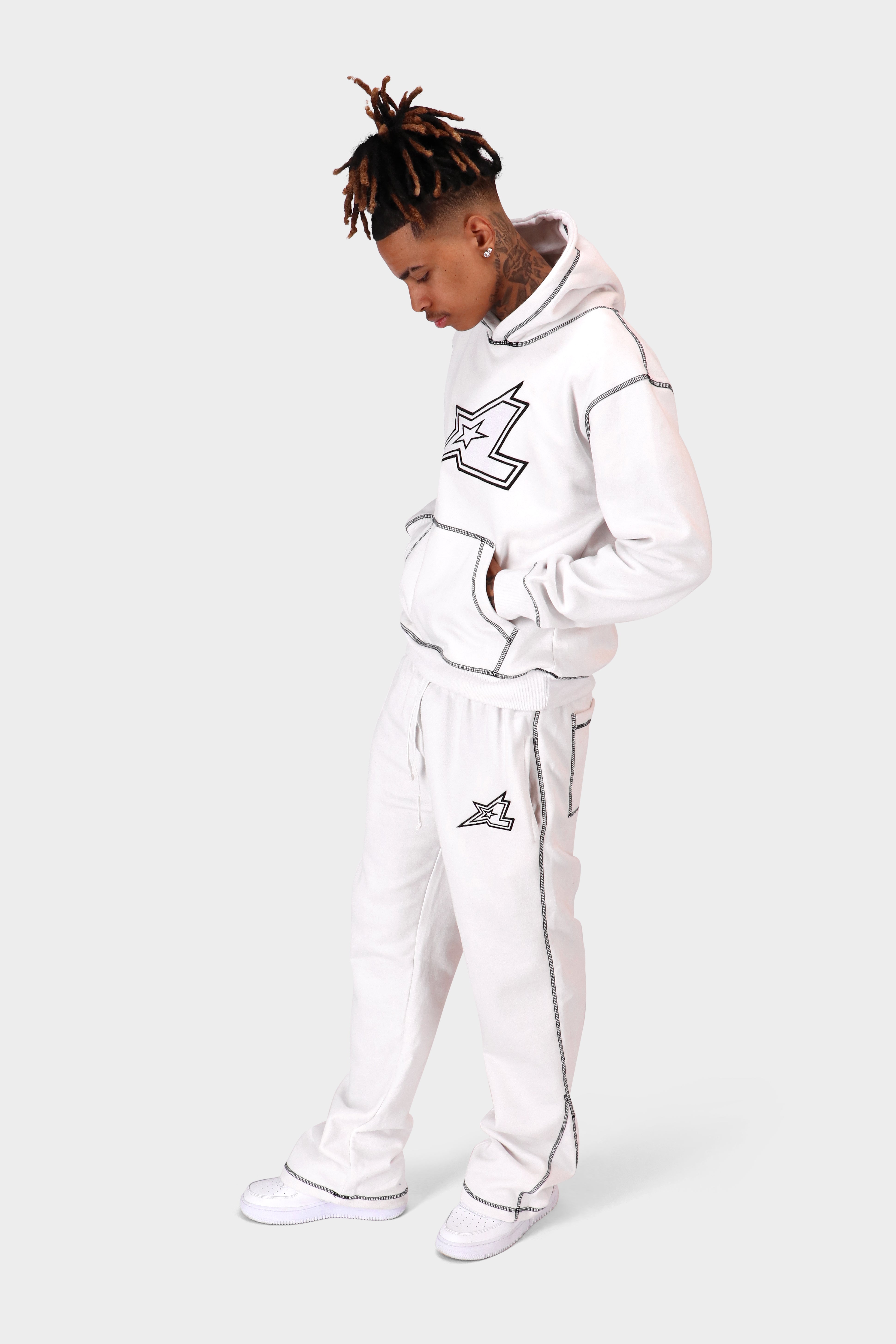 StarLine White Flared Jogger