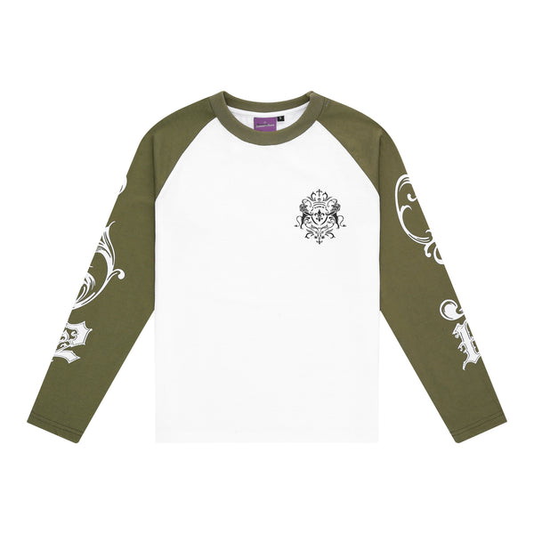 Longsleeve Green - Ancient Flower