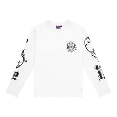 Longsleeve White - Ancient Flower