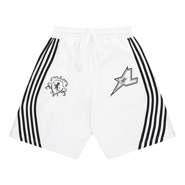 Striped Jort - White