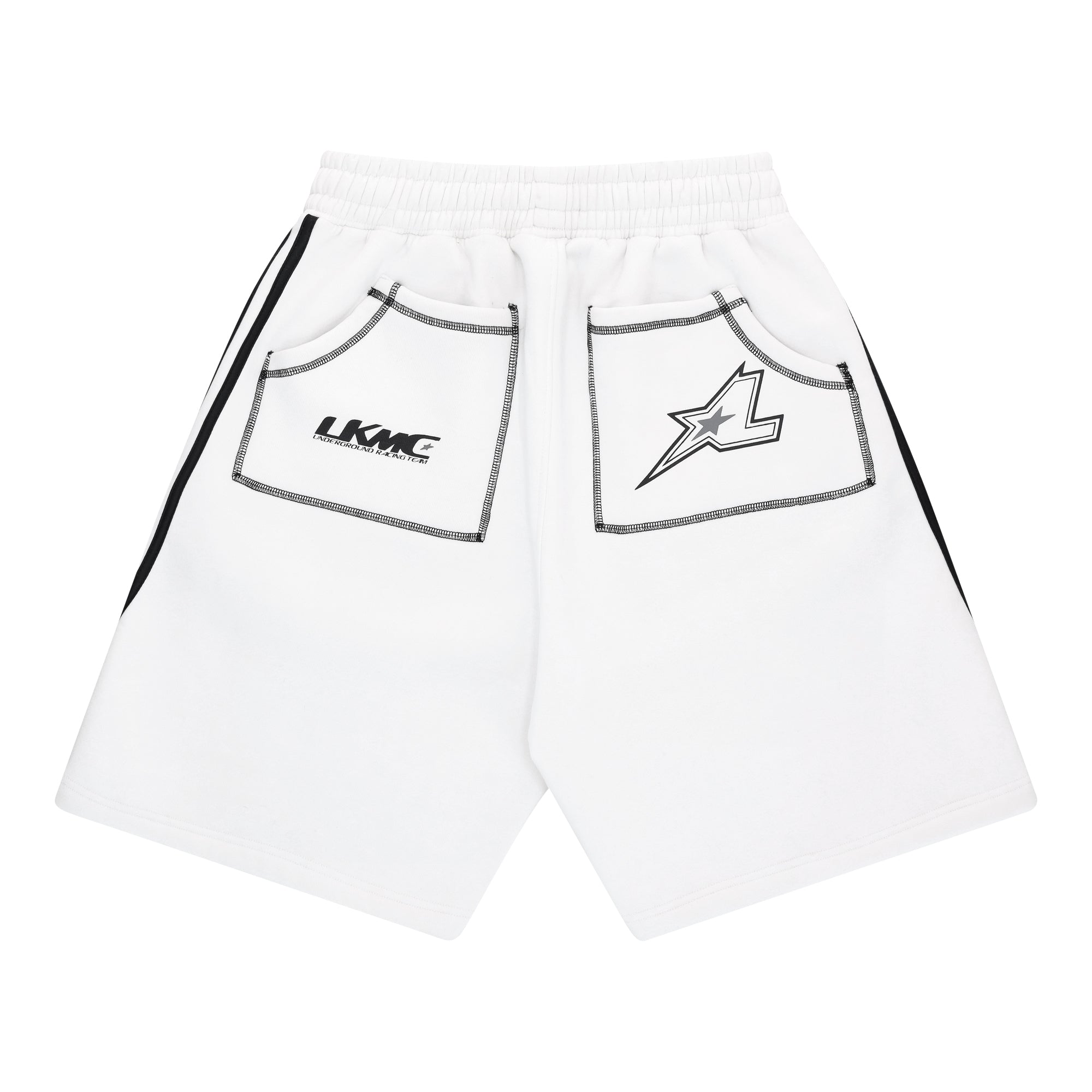 Striped Jort - White