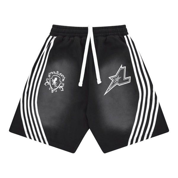 Striped Jort - Black