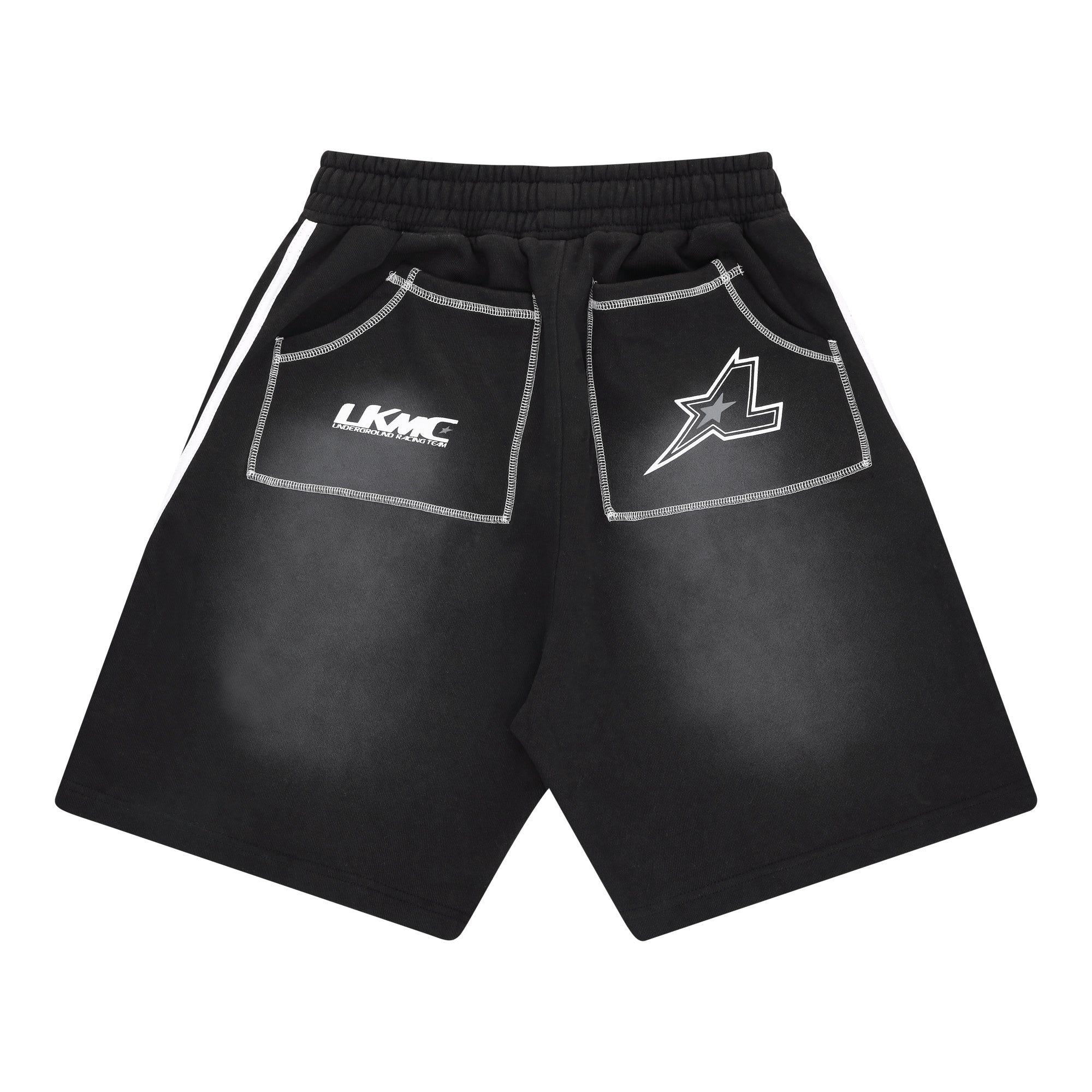 Striped Jort - Black