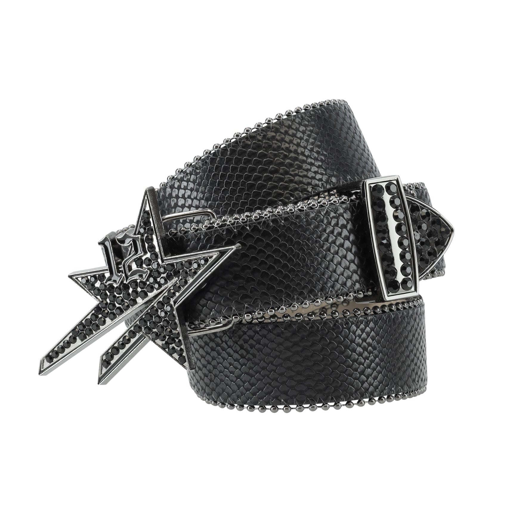 Crocodile Star Belt - Black