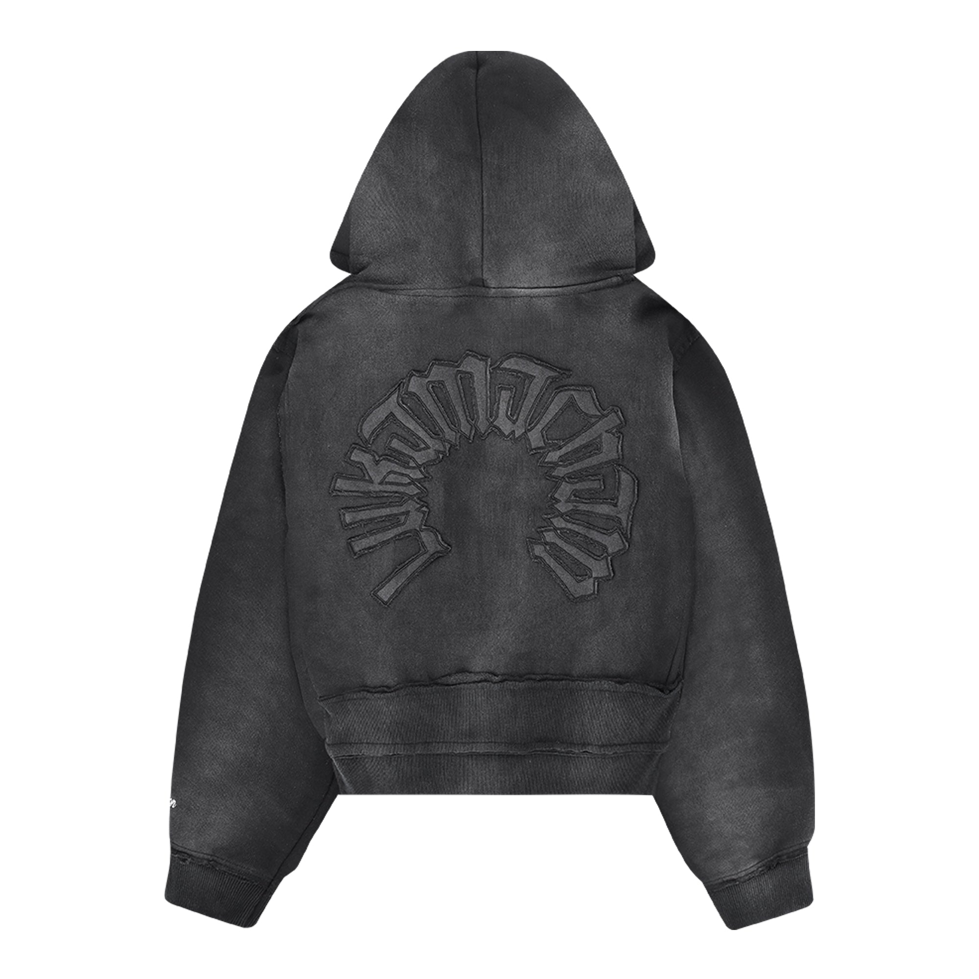 Distressed Zip Hoodie 2.0 - Dark Gray