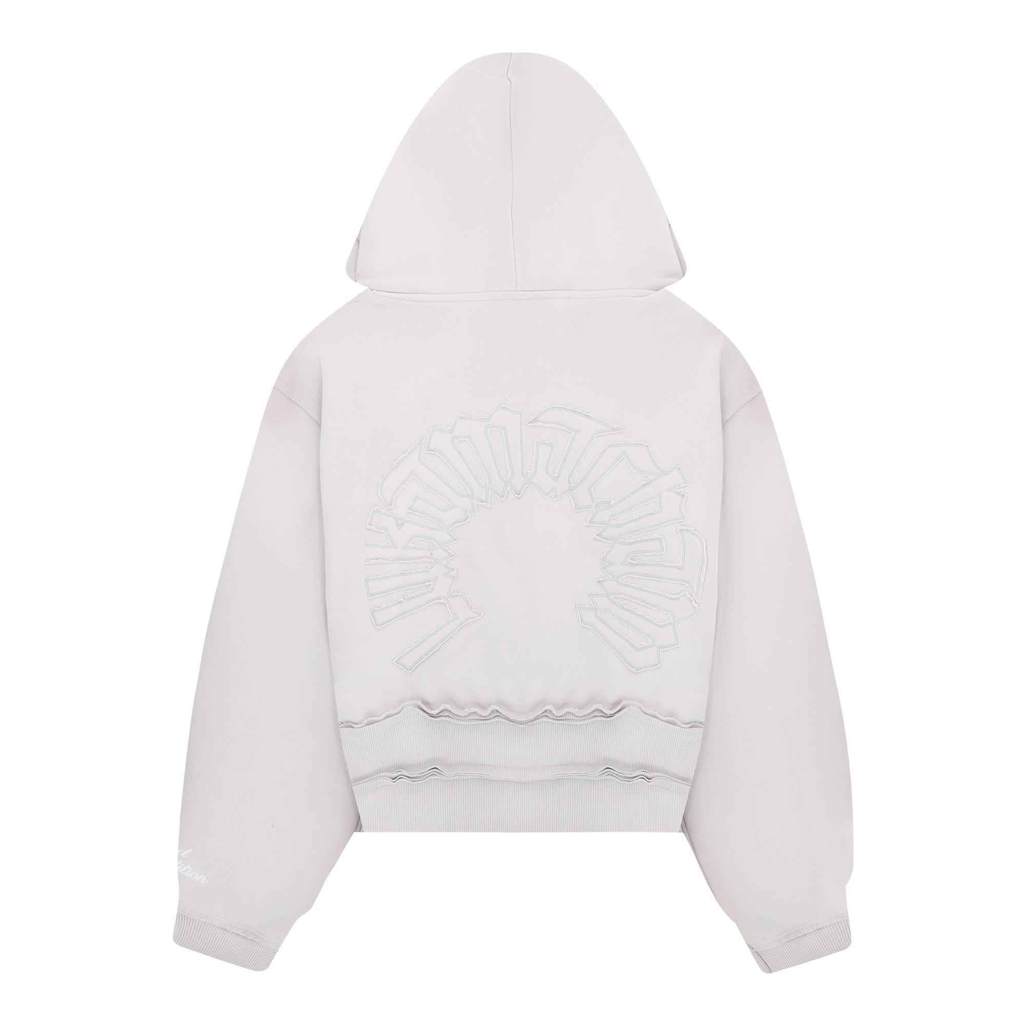 Distressed Zip Hoodie 2.0 - Light Gray