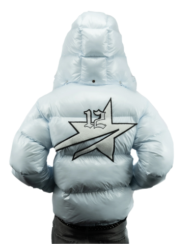 StarBoy Puffer Jacket Baby Blue