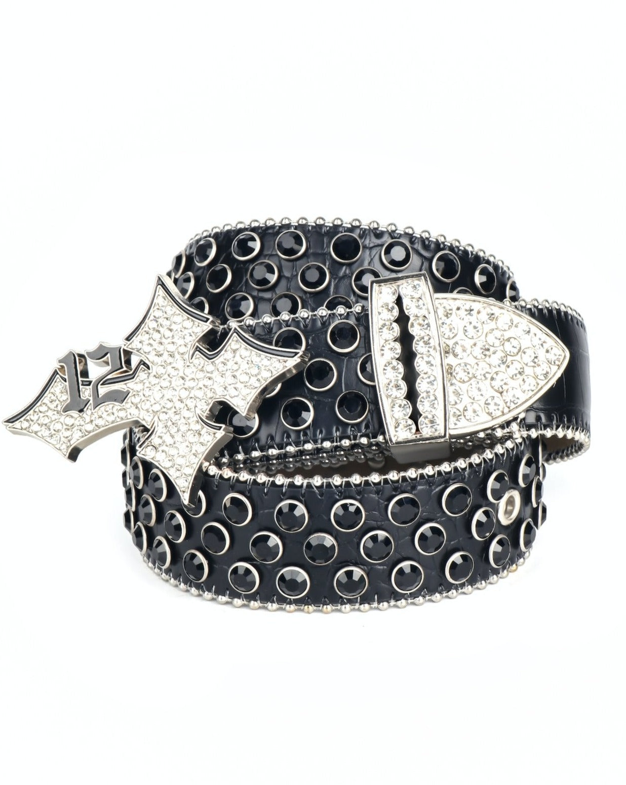 Diamond Cross Belt Black 𝔩𝔦𝔪𝔦𝔱𝔢𝔡 - lukamachain