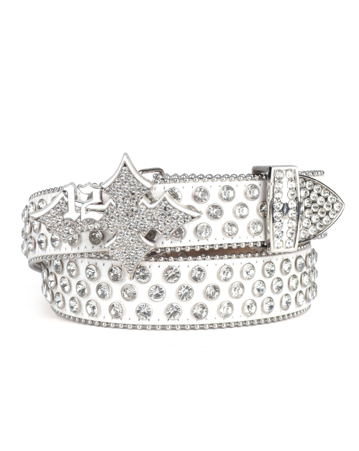 Diamond Cross Belt White 𝔩𝔦𝔪𝔦𝔱𝔢𝔡 - lukamachain