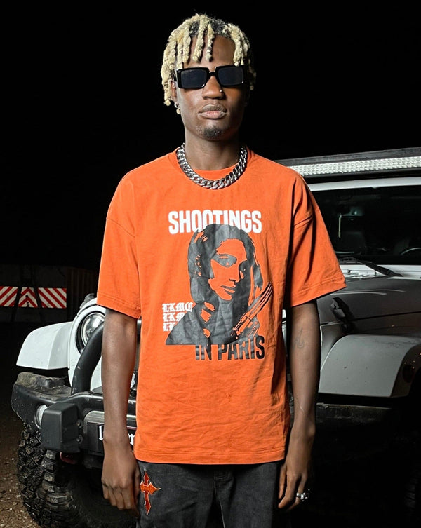 Shootings in Paris T-Shirt - Orange