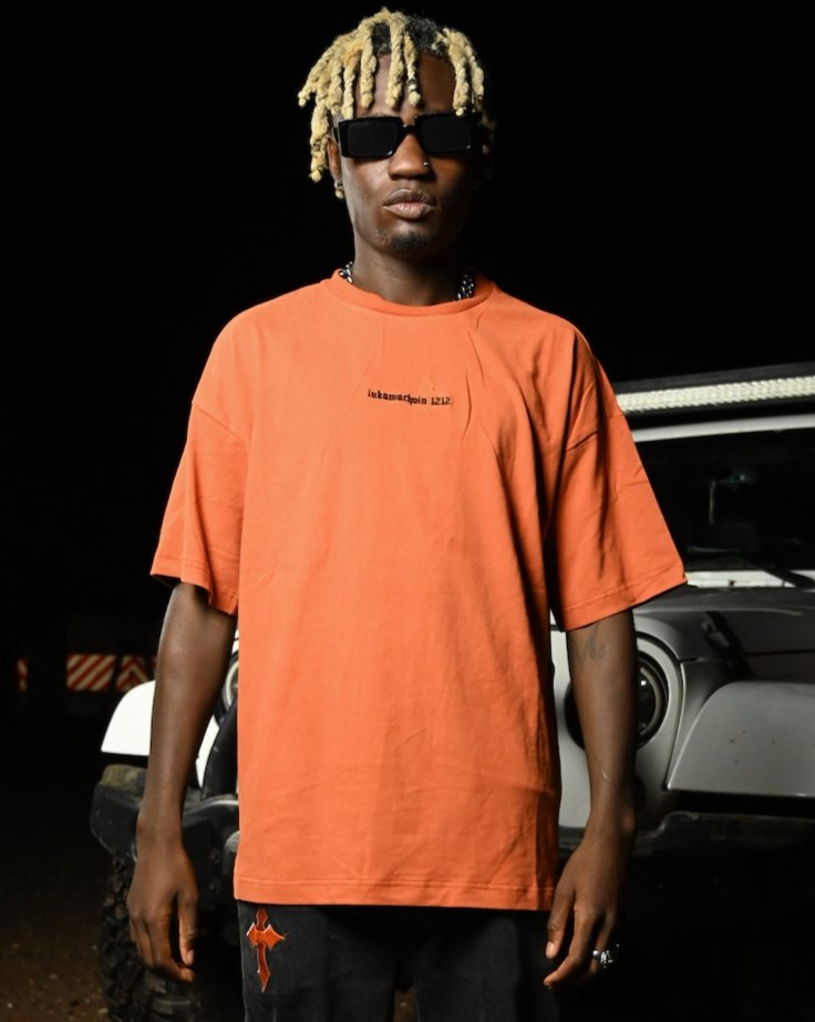 Transporting Logo T-shirt - Orange - lukamachain